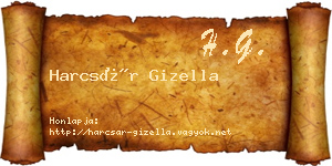 Harcsár Gizella névjegykártya
